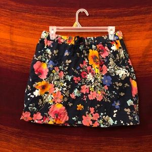 Floral Mini Skirt